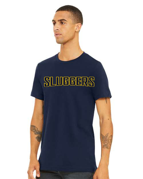 23SSL-3001C-BC Unisex Short Sleeve Tee w/ MS Sluggers Logo