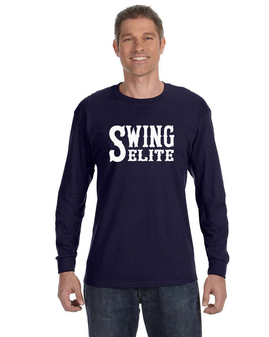 G240 Long Sleeve 6oz 100% Cotton Tee with Swing Elite Logo