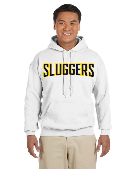 23SSL-185-G Gildan Adult Heavy Blend™ 8 oz., 50/50 Hooded Sweatshirt w/ Mississippi Sluggers Logo