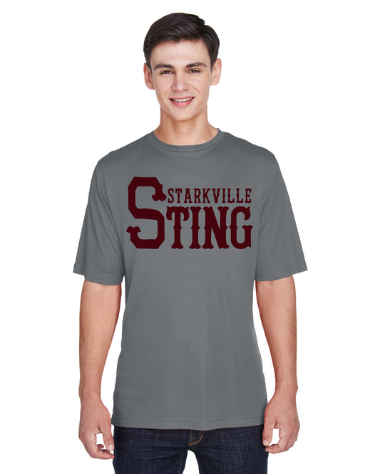 23SSL-Team 365 TT11 Men's Zone Performance T-Shirt with Starkville Sting Logo