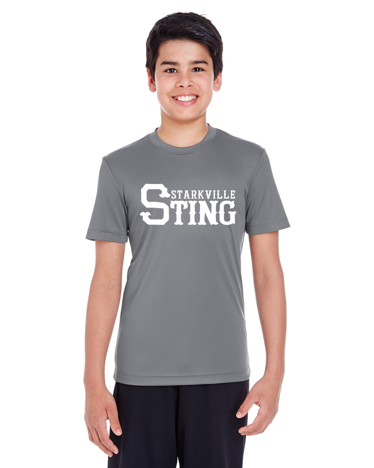 23SSL-Team 365 TT11Y Youth Zone Performance T-Shirt with Starkville Sting Logo