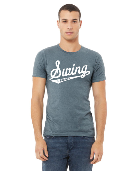 23SSL-3001CVC-BC Unisex CVC Short Sleeve Tee w/ Swing Elite Team Logo