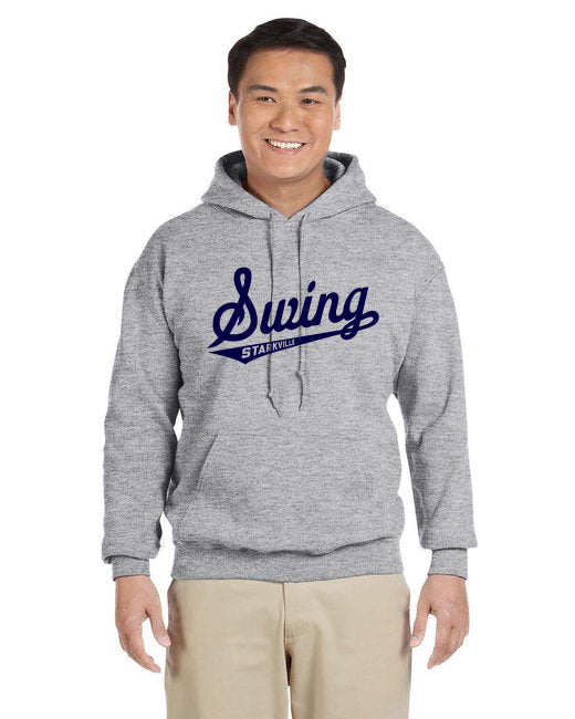 23SSL-185-G Gildan Adult Heavy Blend™ 8 oz., 50/50 Hooded Sweatshirt w/ Swing Team Logo