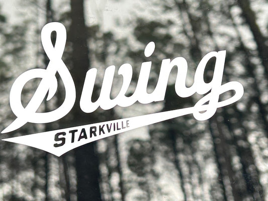 Swing Starkville Window Decal