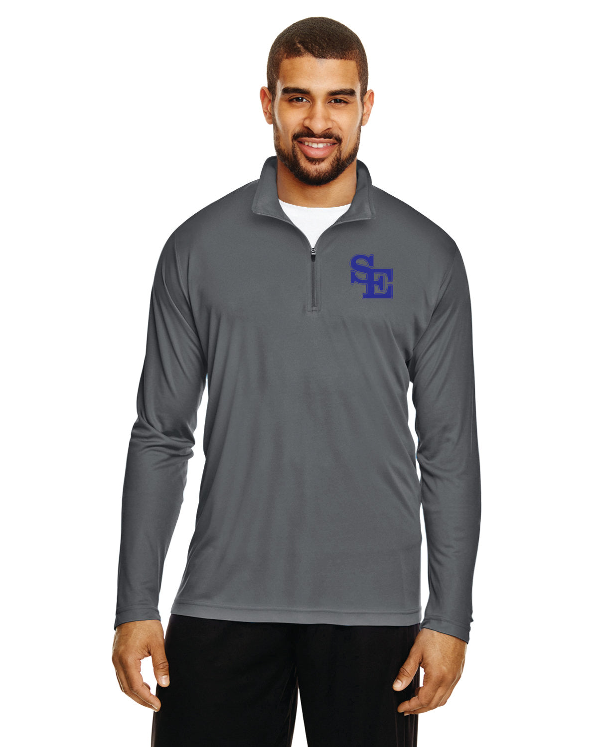 23SEL-TT31-T Zone Performance 1/4 Zip with SE on left Chest, Swing Elite on locker loop