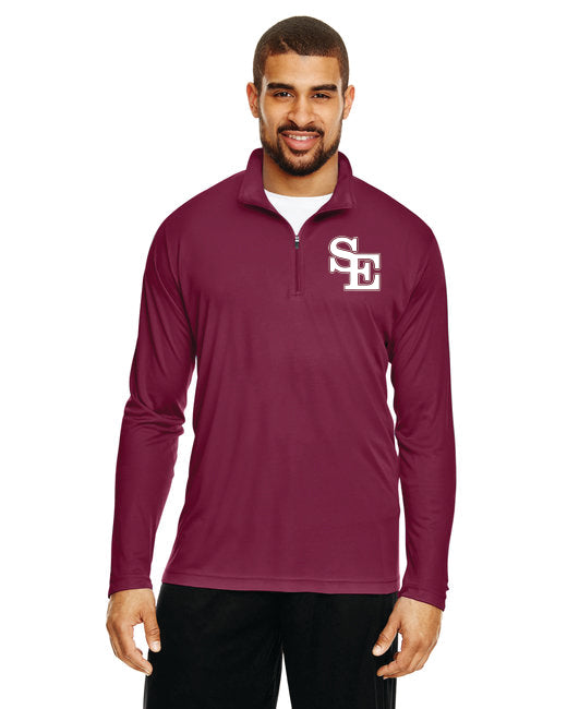 23SEL-TT31-T Zone Performance 1/4 Zip with SE on left Chest, Swing Elite on locker loop